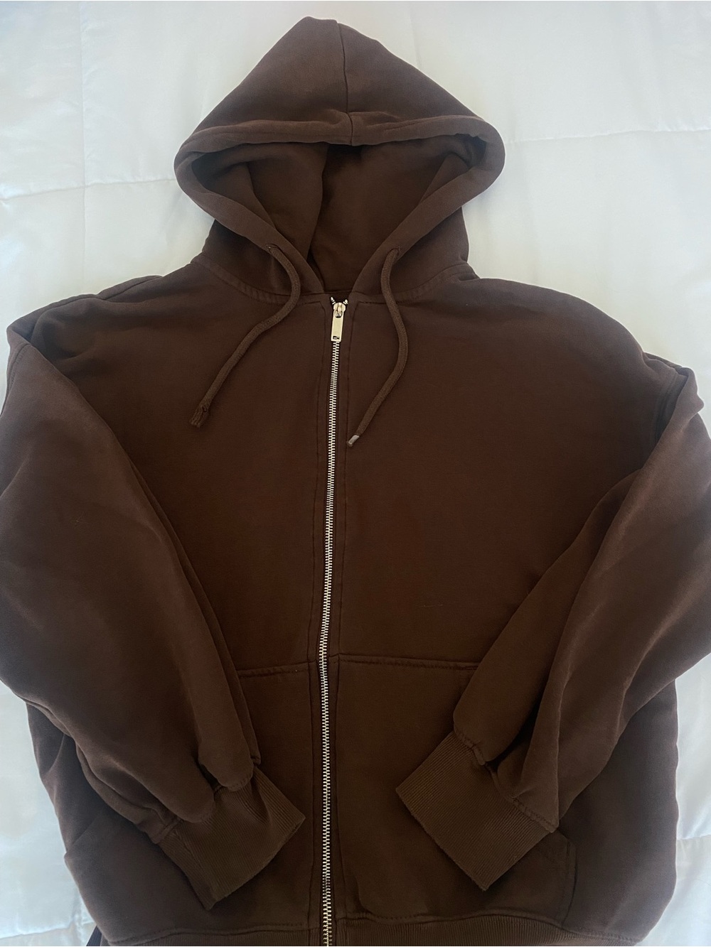 H&M Brown Zip-Up Hoodie
